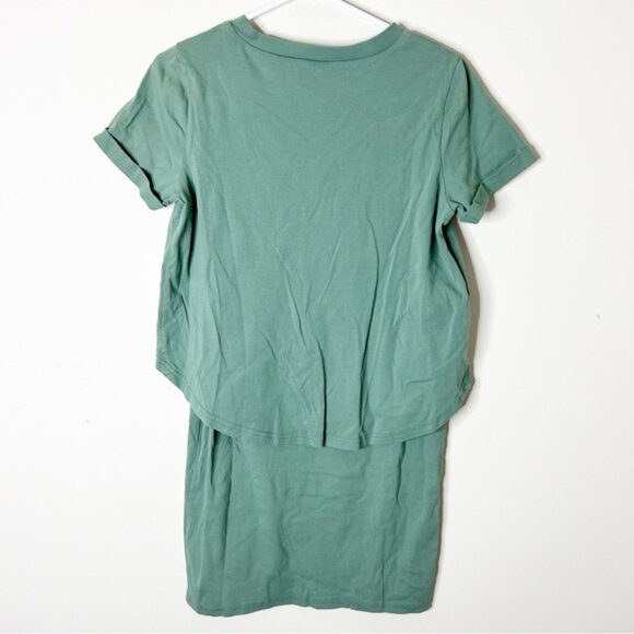 Légoe Heritage maternity Nursing T-shirt Dress Green Size 0 Maternity - Picture 11 of 12